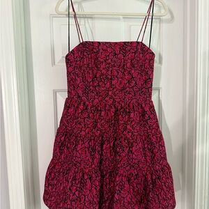 Alice + Olivia Fuchsia Floral Kids Dress